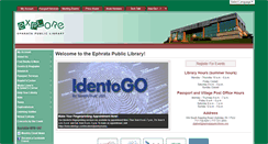 Desktop Screenshot of ephratapubliclibrary.org